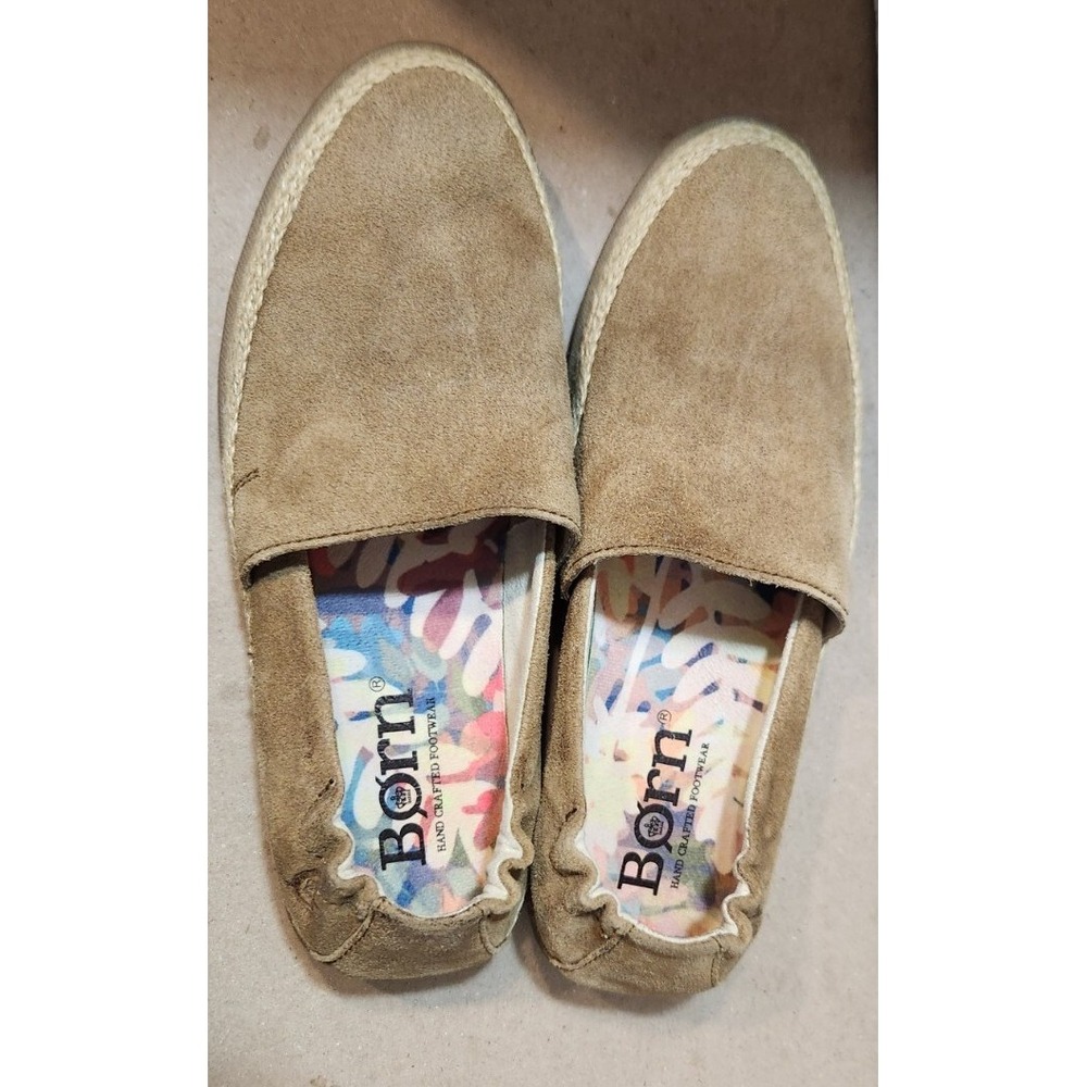BORN womens CASTRIES SlipOn FLATS Espadrille Suede Loafers F15906 Sz 6M - Picture 9 of 11